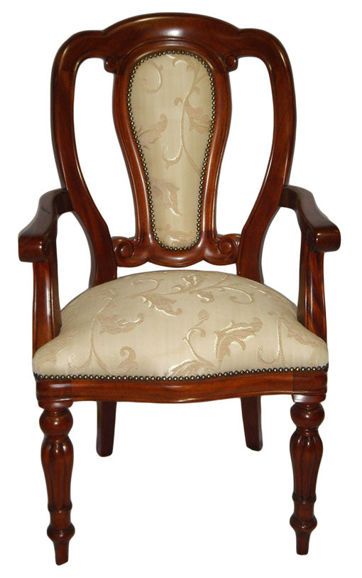 Admiralty Upholstered Back Carver - High Back