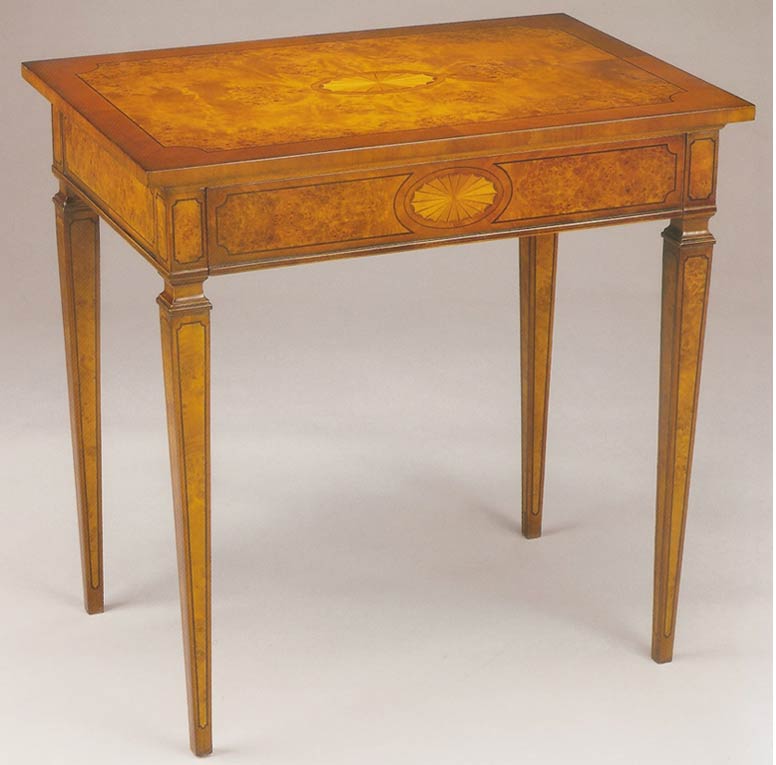 Shell Carved inlaid Side Table